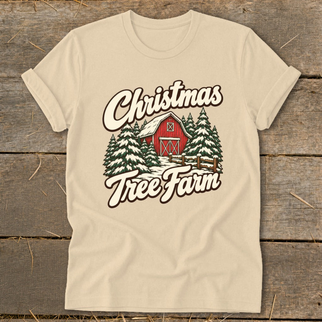 Christmas Tree Farm Barn Softstyle Tee product image 8