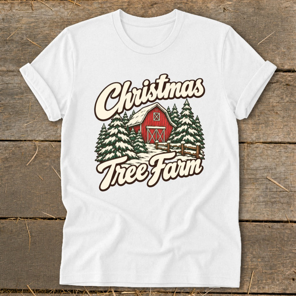 Christmas Tree Farm Barn Softstyle Tee product image 1
