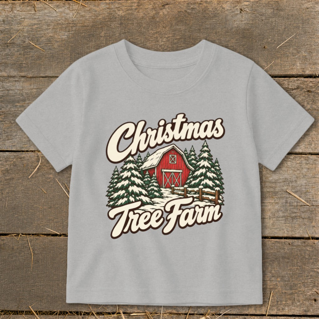 Christmas Tree Farm Barn Toddler Tee product image 2