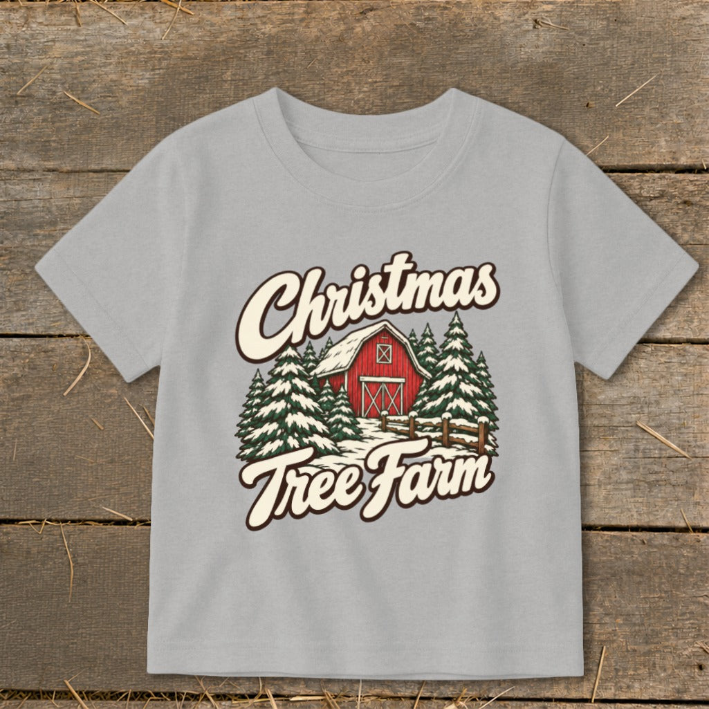 Christmas Tree Farm Barn Toddler Tee product image 2