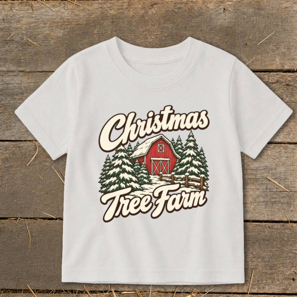 Christmas Tree Farm Barn Toddler Tee product image 6