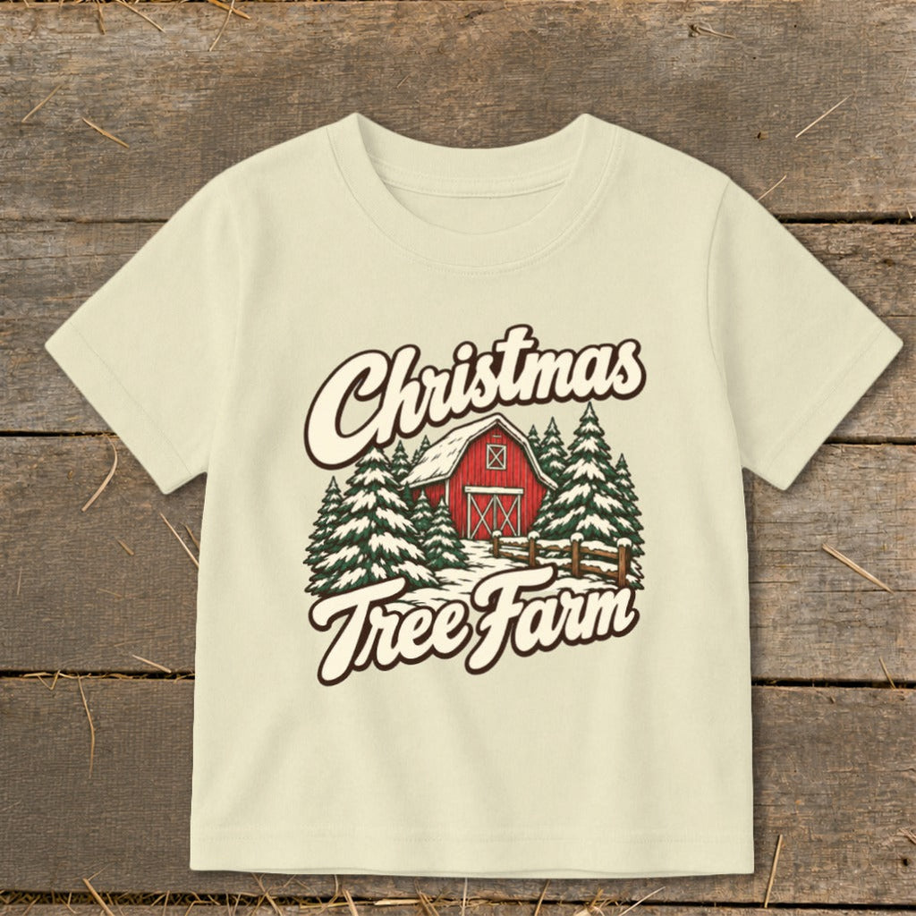 Christmas Tree Farm Barn Toddler Tee product image 7