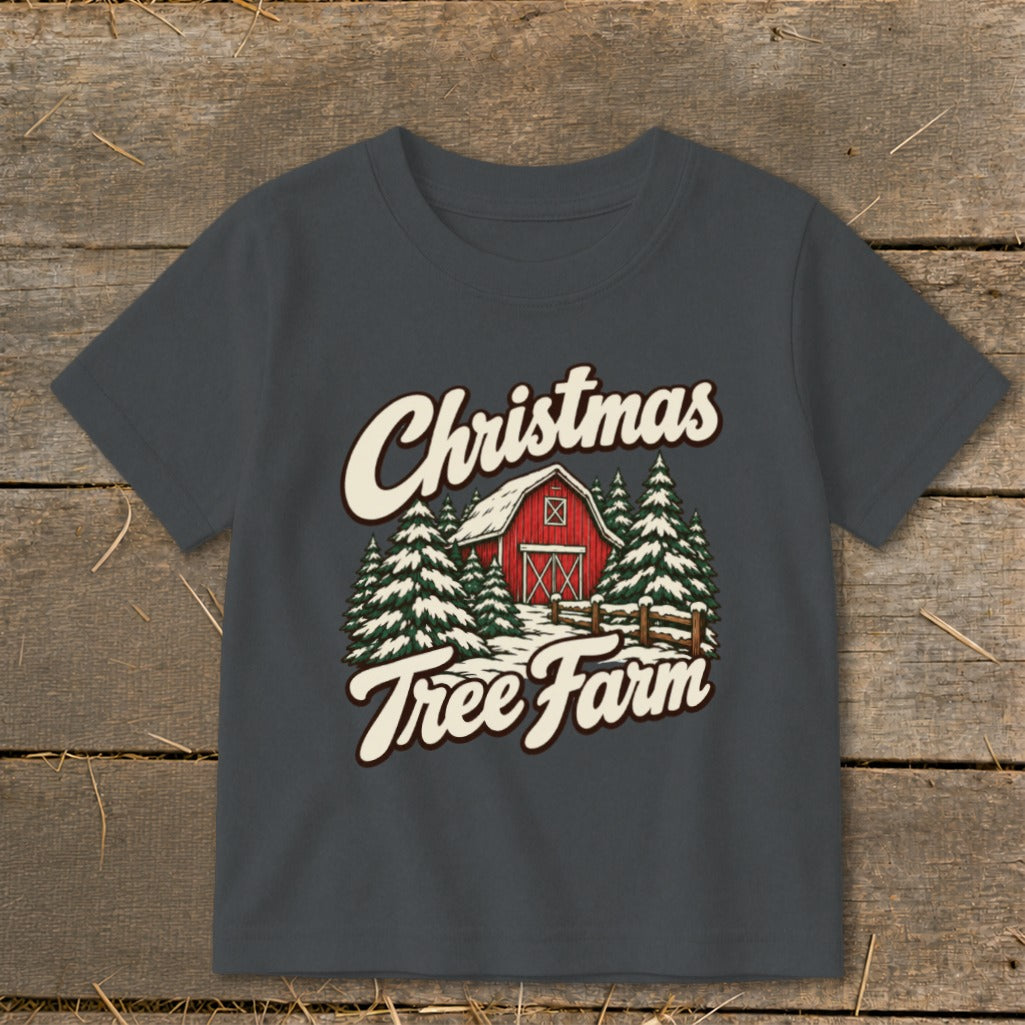 Christmas Tree Farm Barn Toddler Tee product image 8