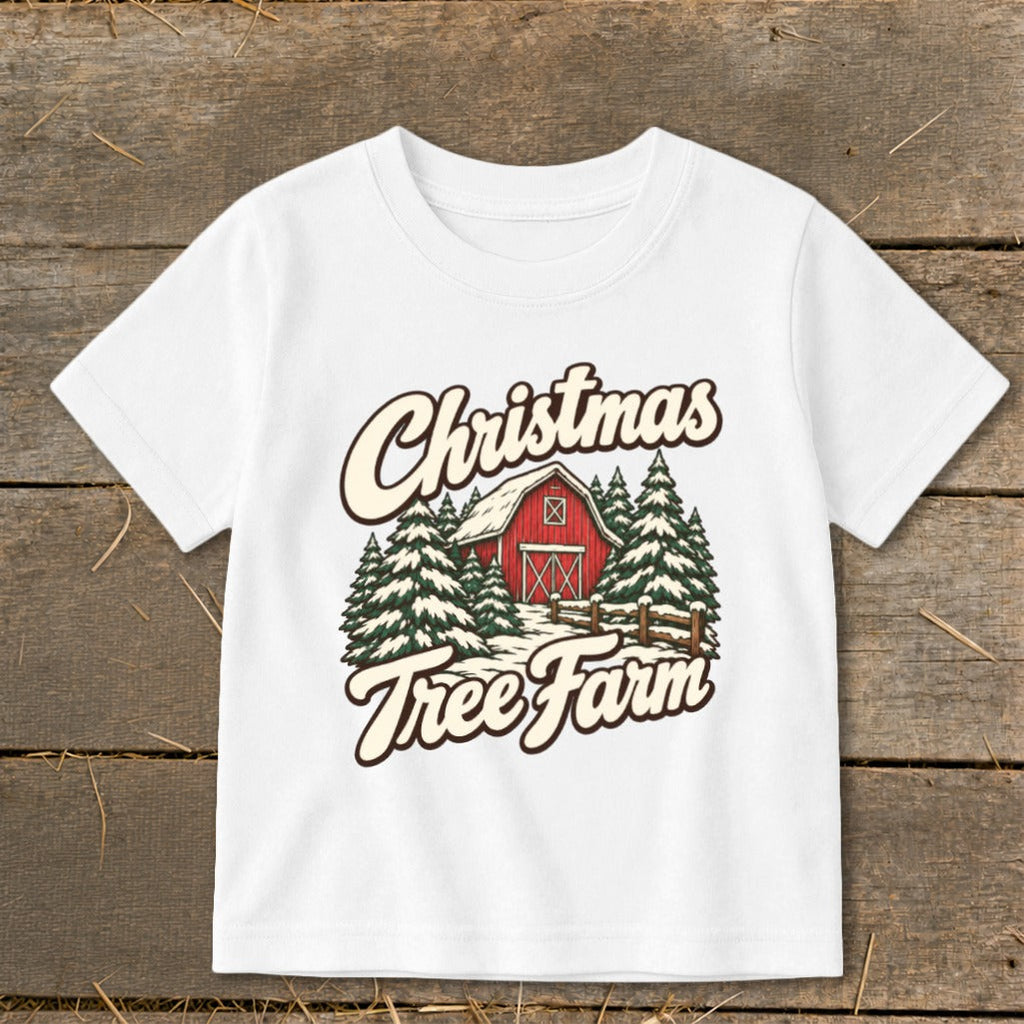 Christmas Tree Farm Barn Toddler Tee product image 1