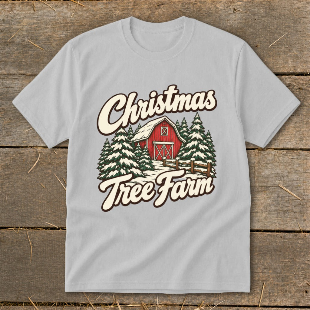 Christmas Tree Farm Barn Youth Tee product image 2