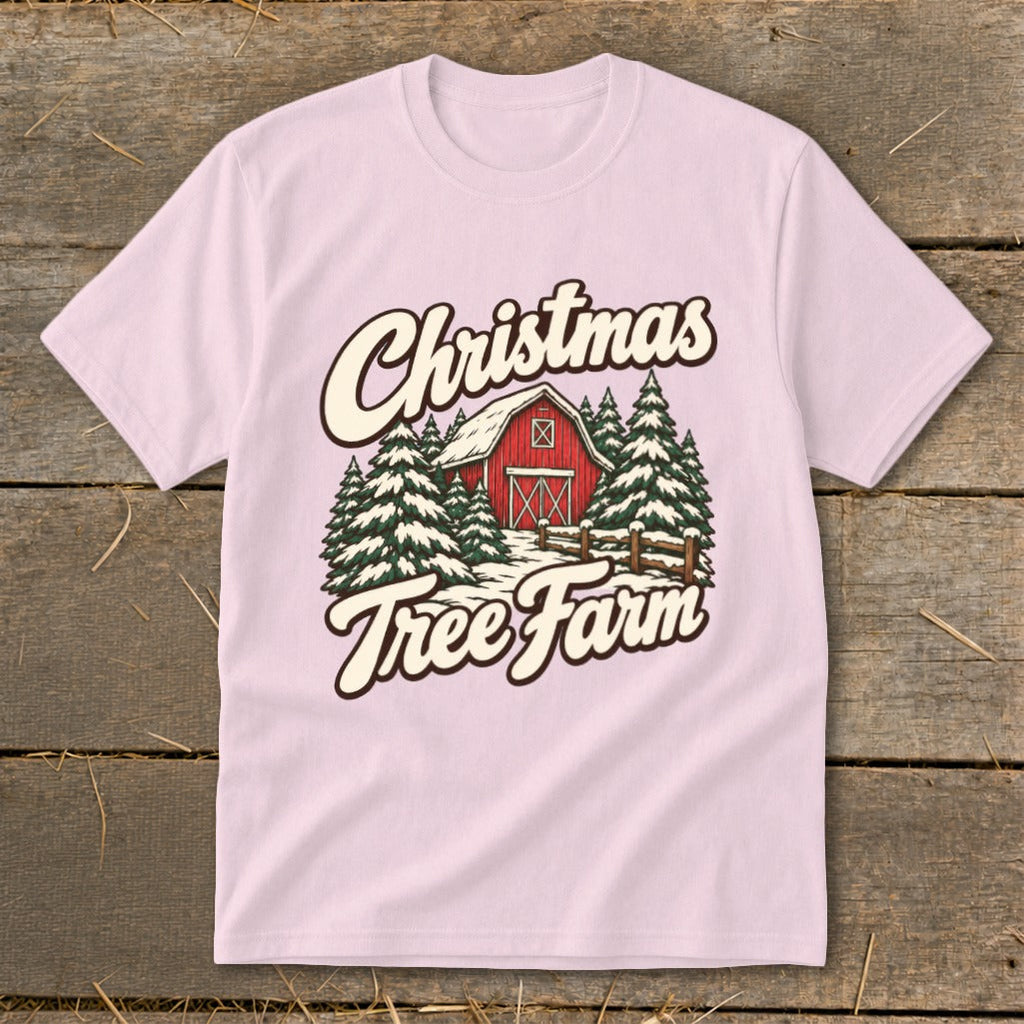 Christmas Tree Farm Barn Youth Tee product image 7