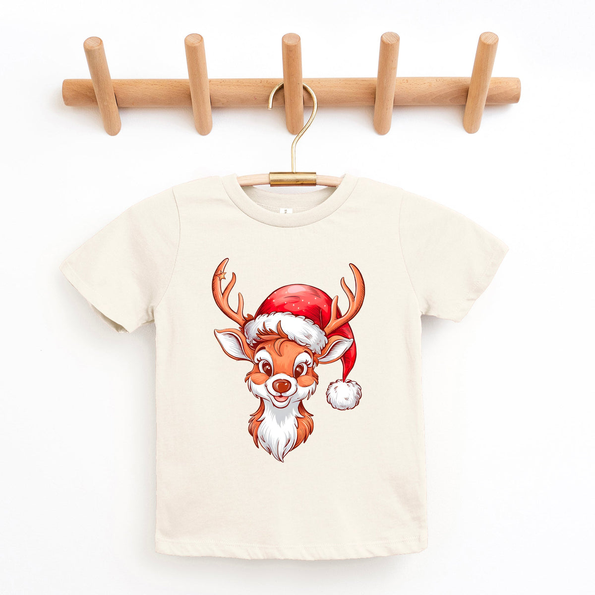 Cute Reindeer Head | Youth Graphic Short Sleeve Tee product image 3
