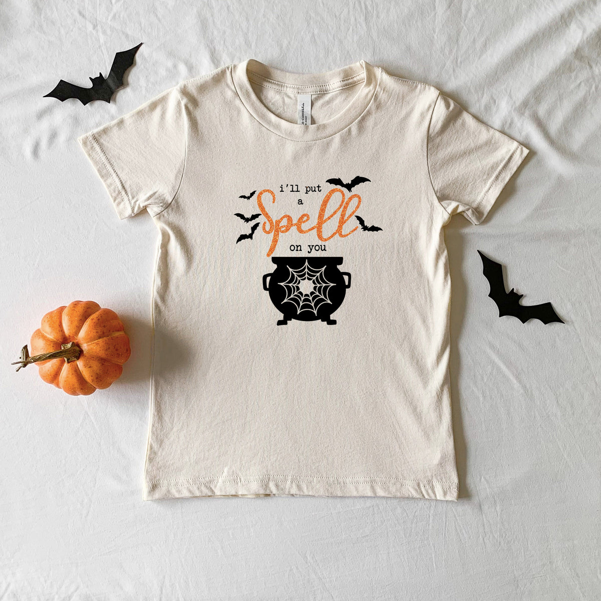 I'll Put A Spell On You Glitter | Toddler Graphic Short product image 1