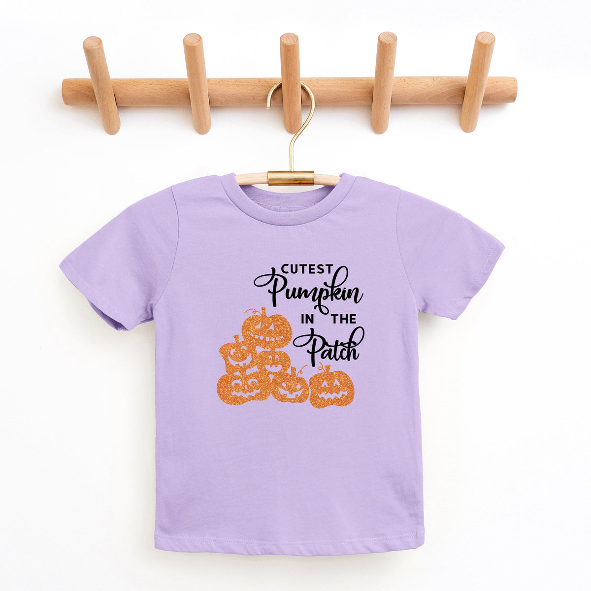 Cutest Pumpkin In The Patch Glitter | Youth Graphic Short product image 1