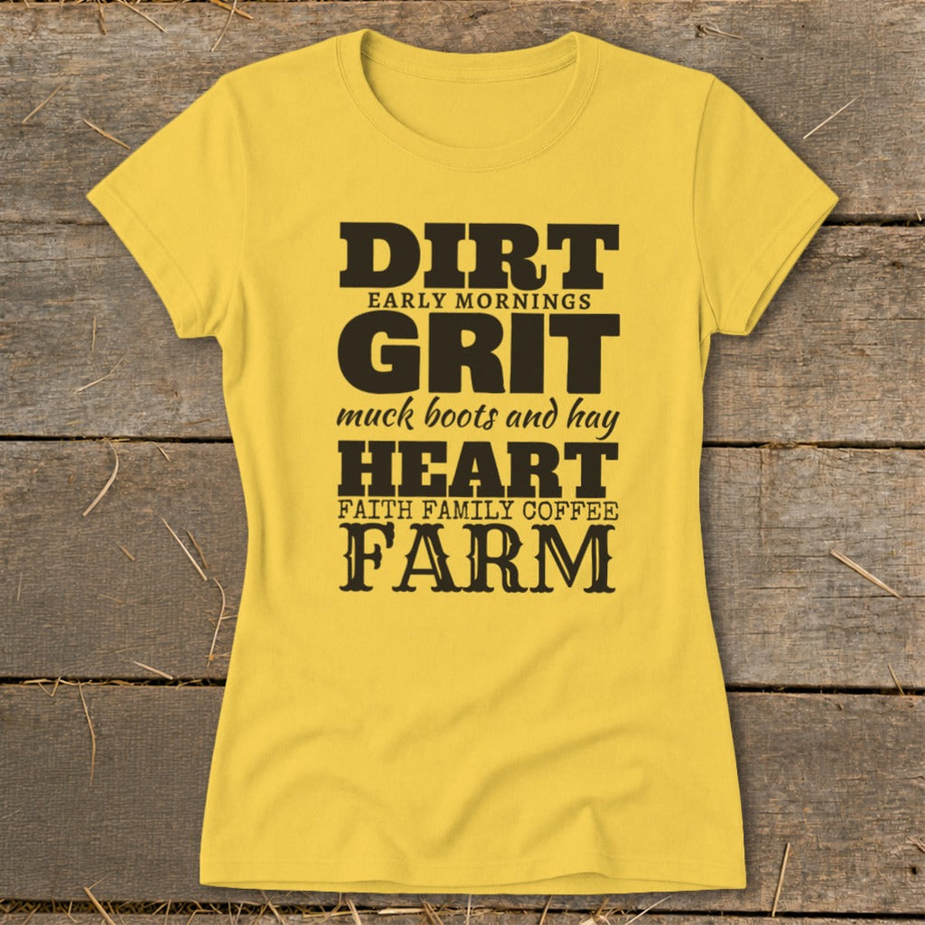 Dirt Grit Heart Farm Ladies Tee product image 8
