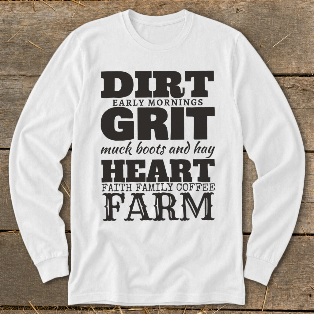 Dirt Grit Heart Farm Long Sleeve Tee product image 2