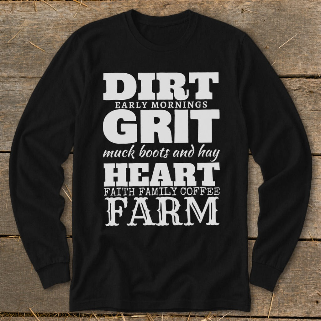 Dirt Grit Heart Farm Long Sleeve Tee product image 3
