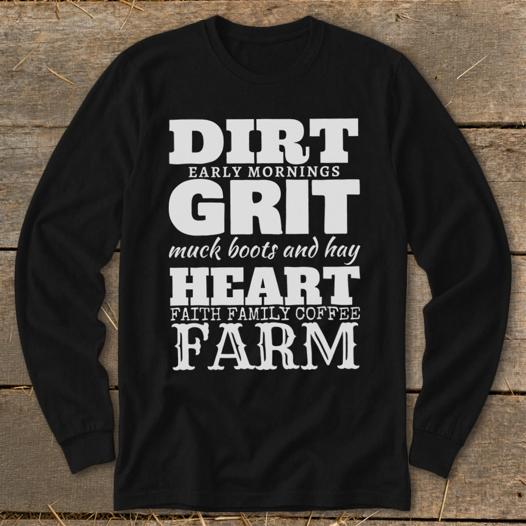 Dirt Grit Heart Farm Long Sleeve Tee product image 3