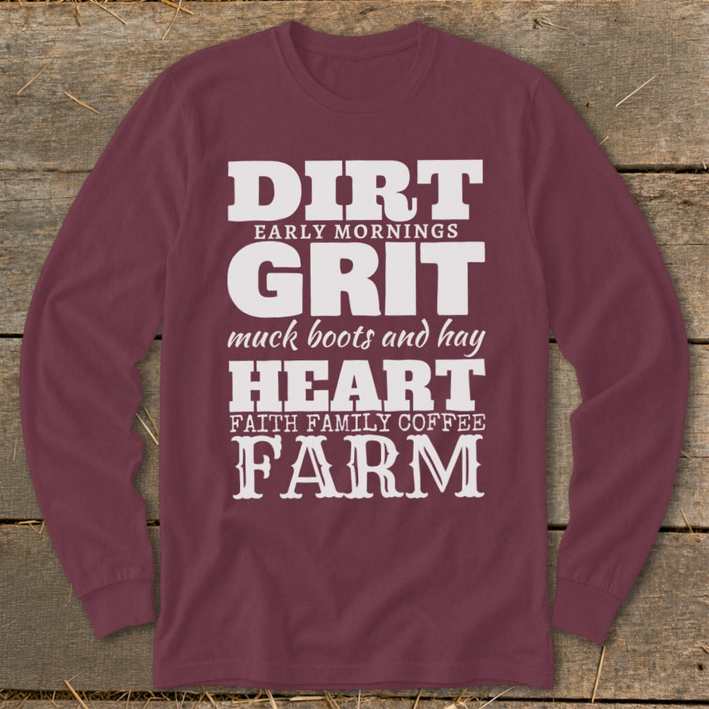 Dirt Grit Heart Farm Long Sleeve Tee product image 4