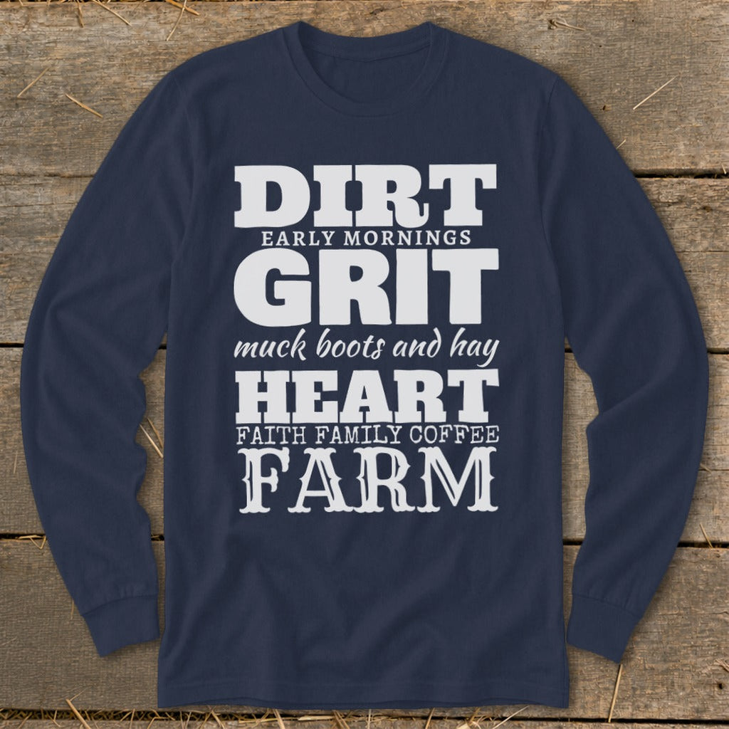 Dirt Grit Heart Farm Long Sleeve Tee product image 5