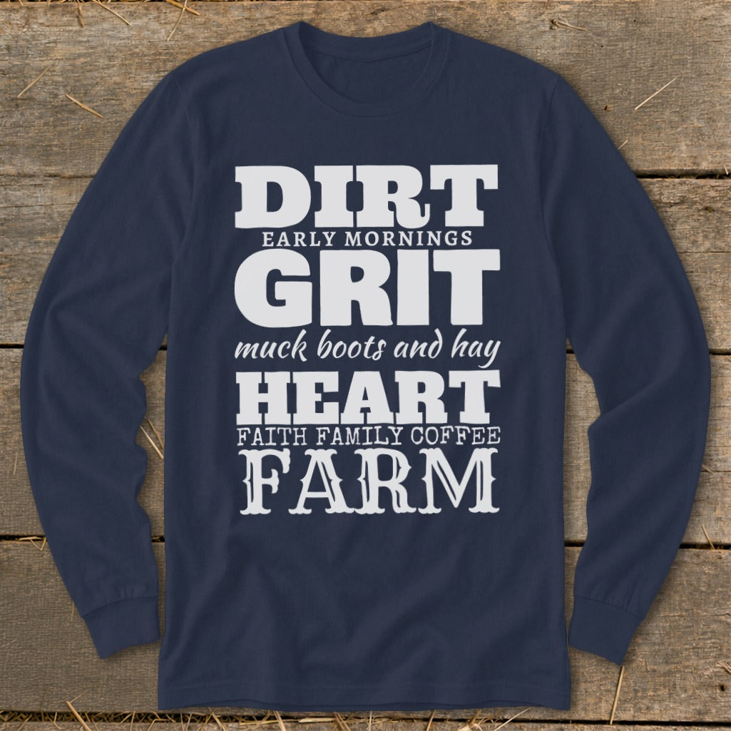 Dirt Grit Heart Farm Long Sleeve Tee product image 5
