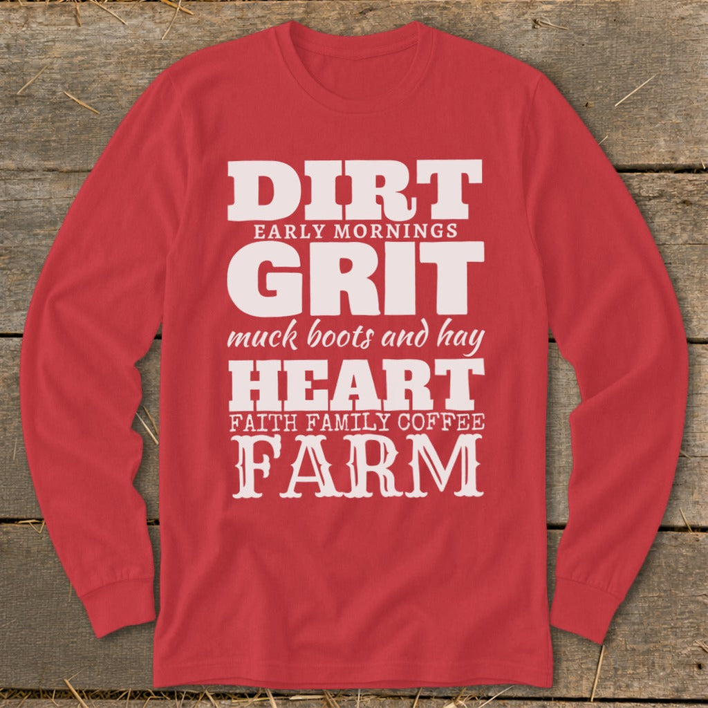 Dirt Grit Heart Farm Long Sleeve Tee product image 6