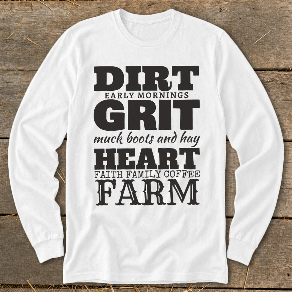 Dirt Grit Heart Farm Long Sleeve Tee product image 7