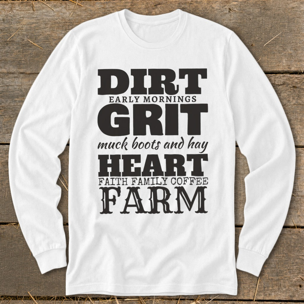 Dirt Grit Heart Farm Long Sleeve Tee product image 7