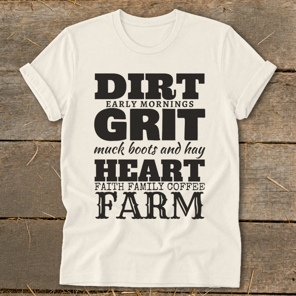 Dirt Grit Heart Farm Softstyle Tee product image 2
