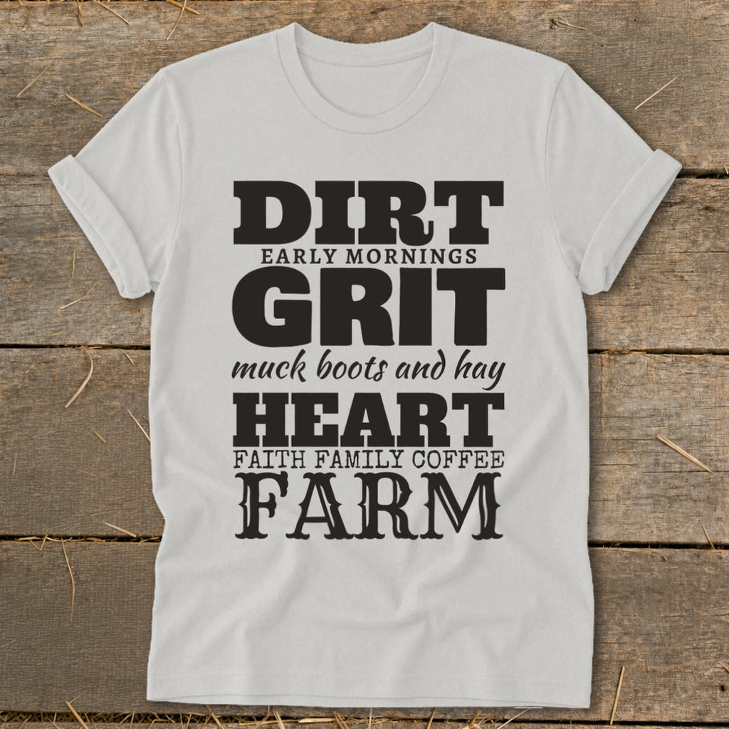Dirt Grit Heart Farm Softstyle Tee product image 3