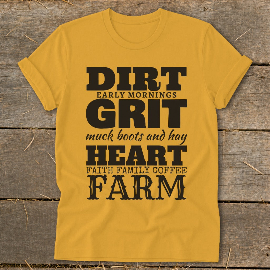 Dirt Grit Heart Farm Softstyle Tee product image 1