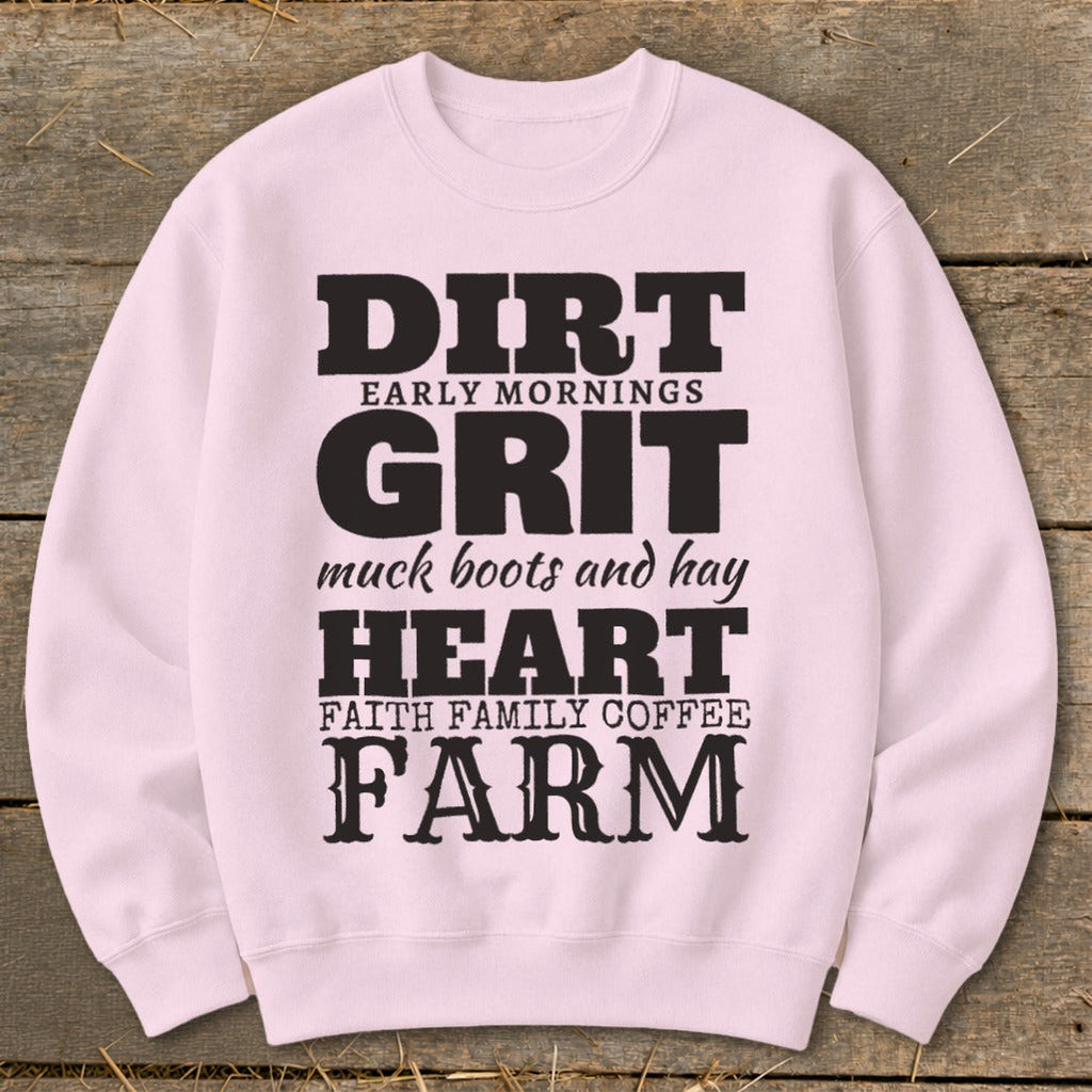 Dirt Grit Heart Farm Sweatshirt product image 10