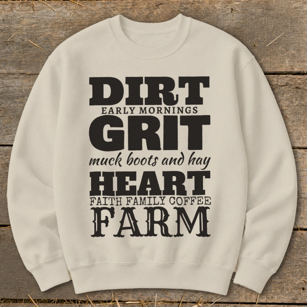 Dirt Grit Heart Farm Sweatshirt product image 2