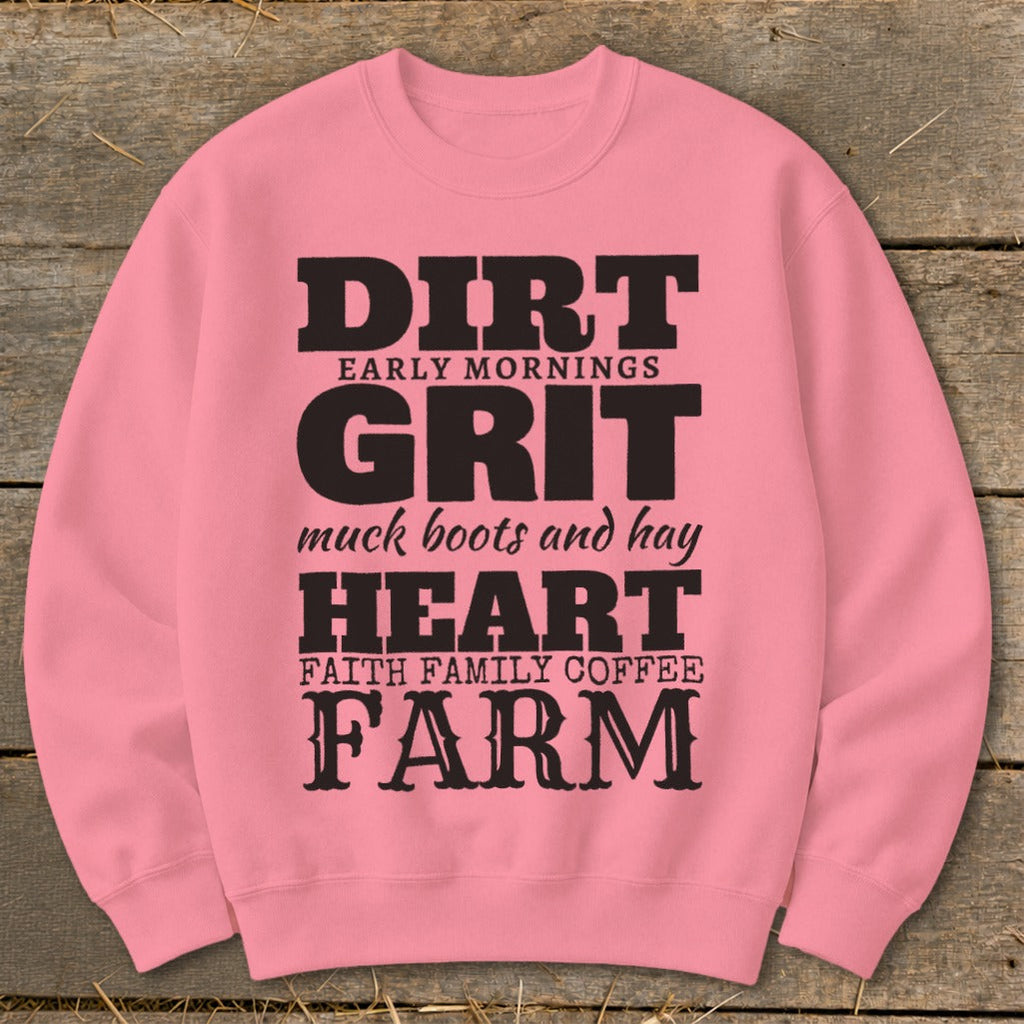 Dirt Grit Heart Farm Sweatshirt product image 3
