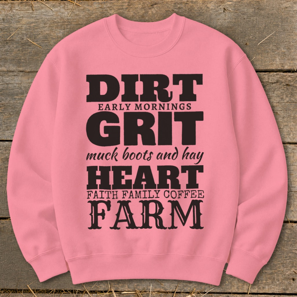 Dirt Grit Heart Farm Sweatshirt product image 3