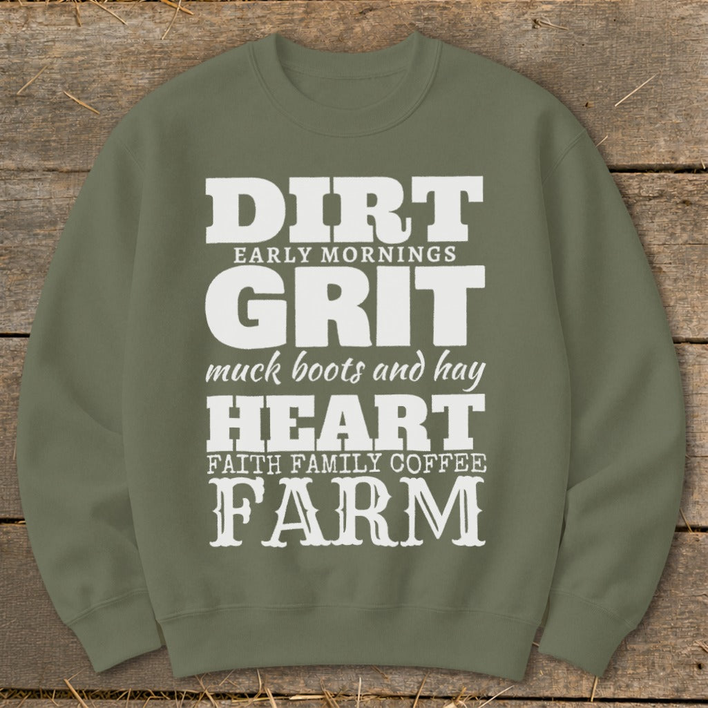 Dirt Grit Heart Farm Sweatshirt product image 4