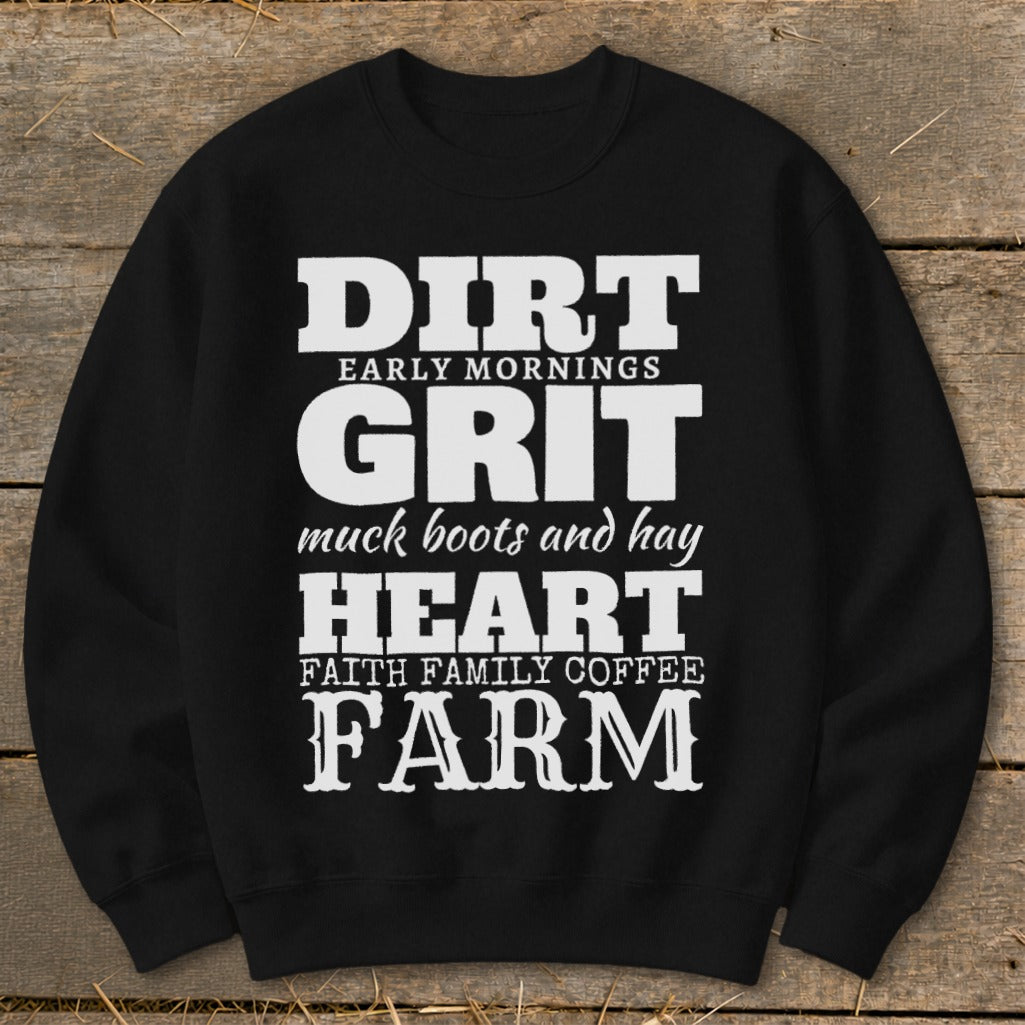 Dirt Grit Heart Farm Sweatshirt product image 5