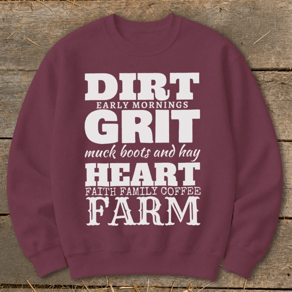 Dirt Grit Heart Farm Sweatshirt product image 6