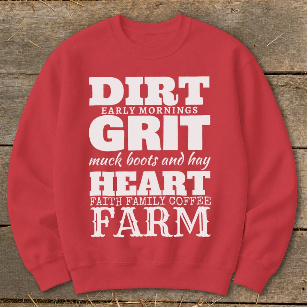 Dirt Grit Heart Farm Sweatshirt product image 8