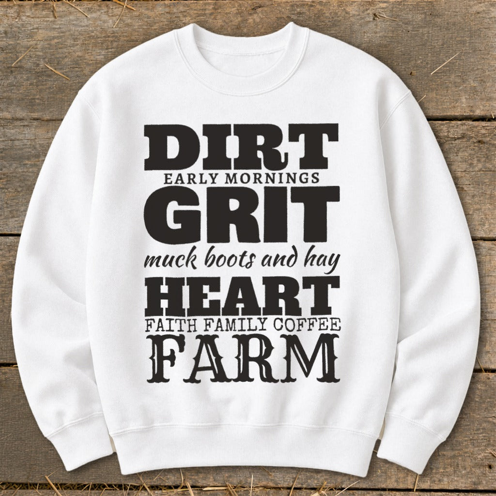 Dirt Grit Heart Farm Sweatshirt product image 9