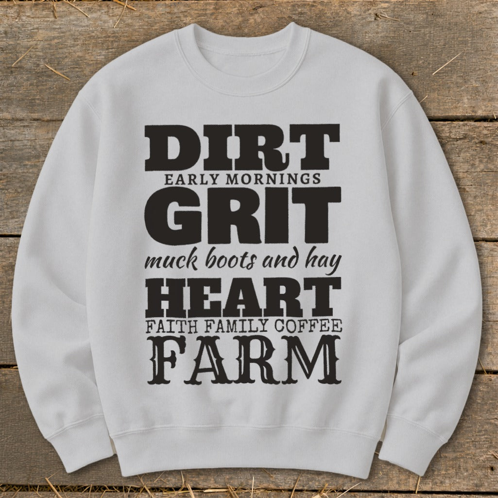 Dirt Grit Heart Farm Sweatshirt product image 1