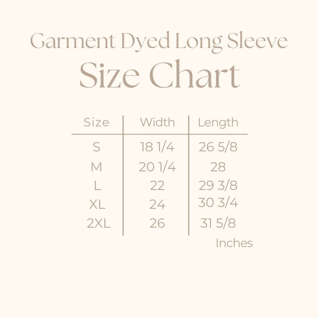 Holly Jolly Santa | Garment Dyed Long Sleeve