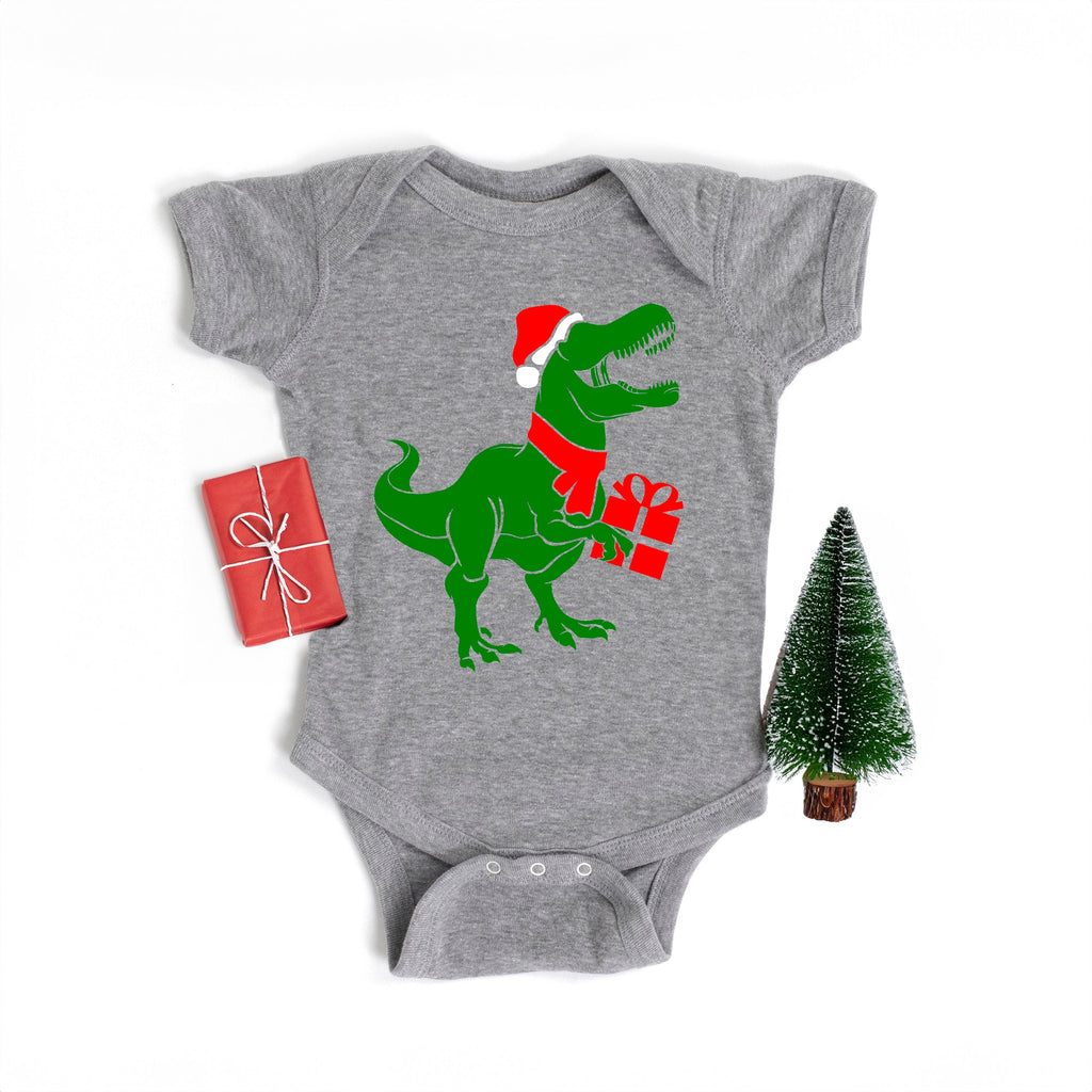 Dino Present | Baby Graphic Short Sleeve Bodysuit