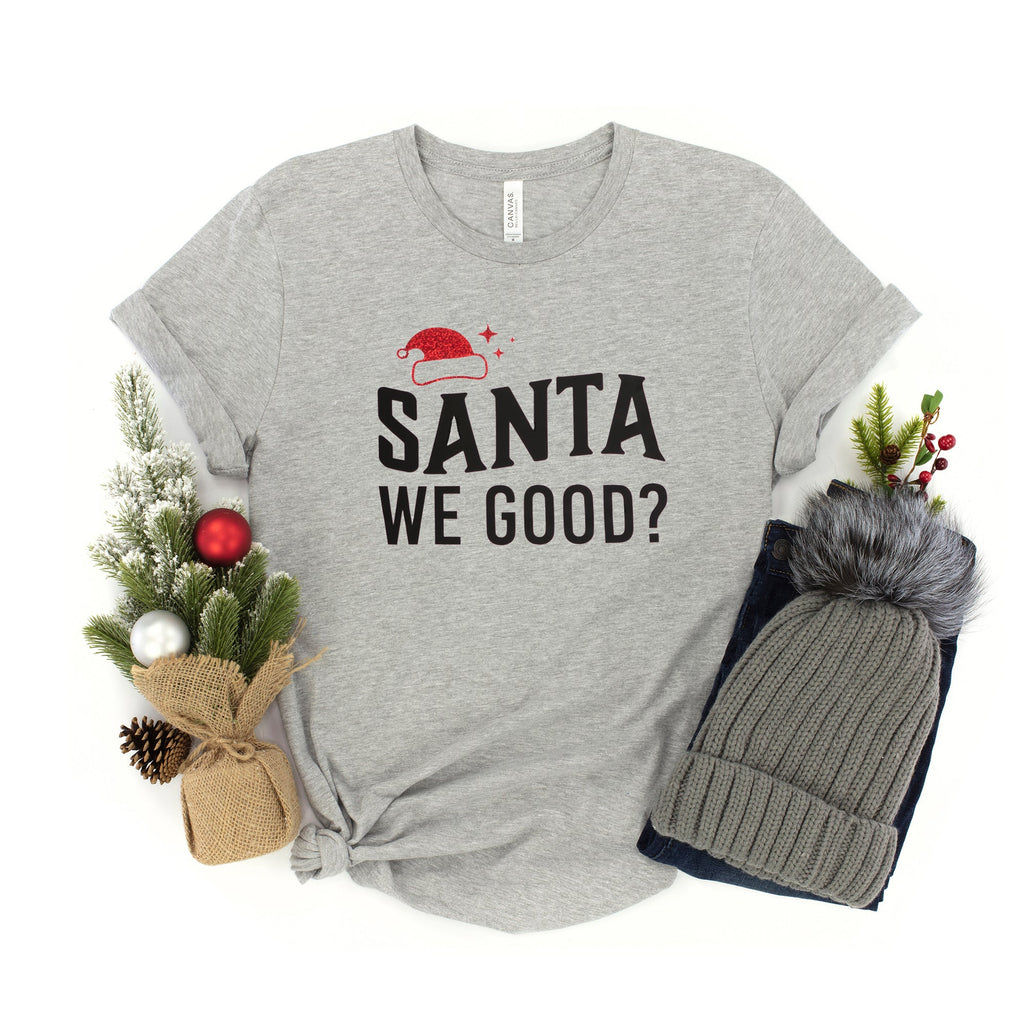 Santa We Good Glitter | Youth Graphic Short Sleeve Tee product image 3