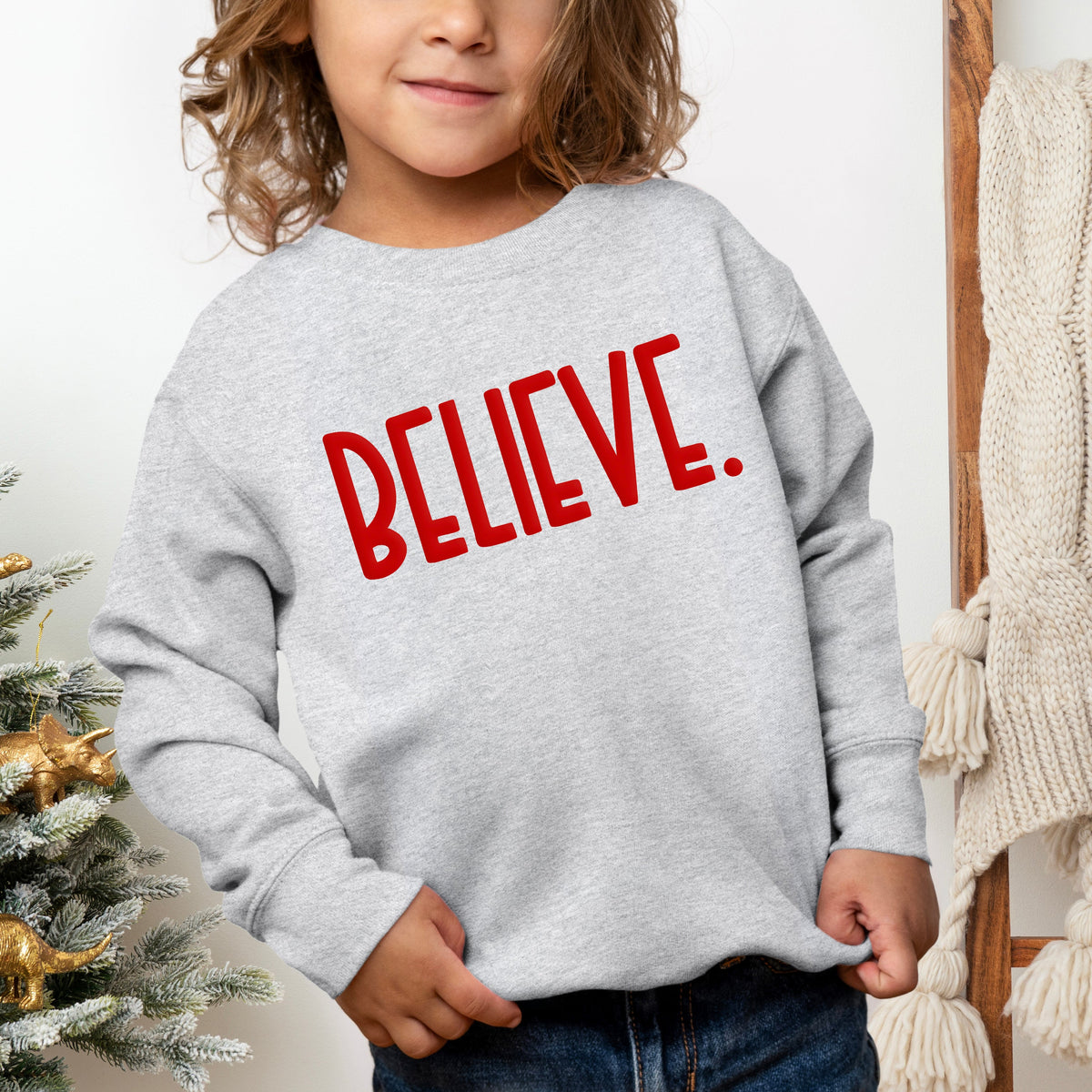 Believe Bold Puff Print | Youth Ultra-Soft Graphic product image 1