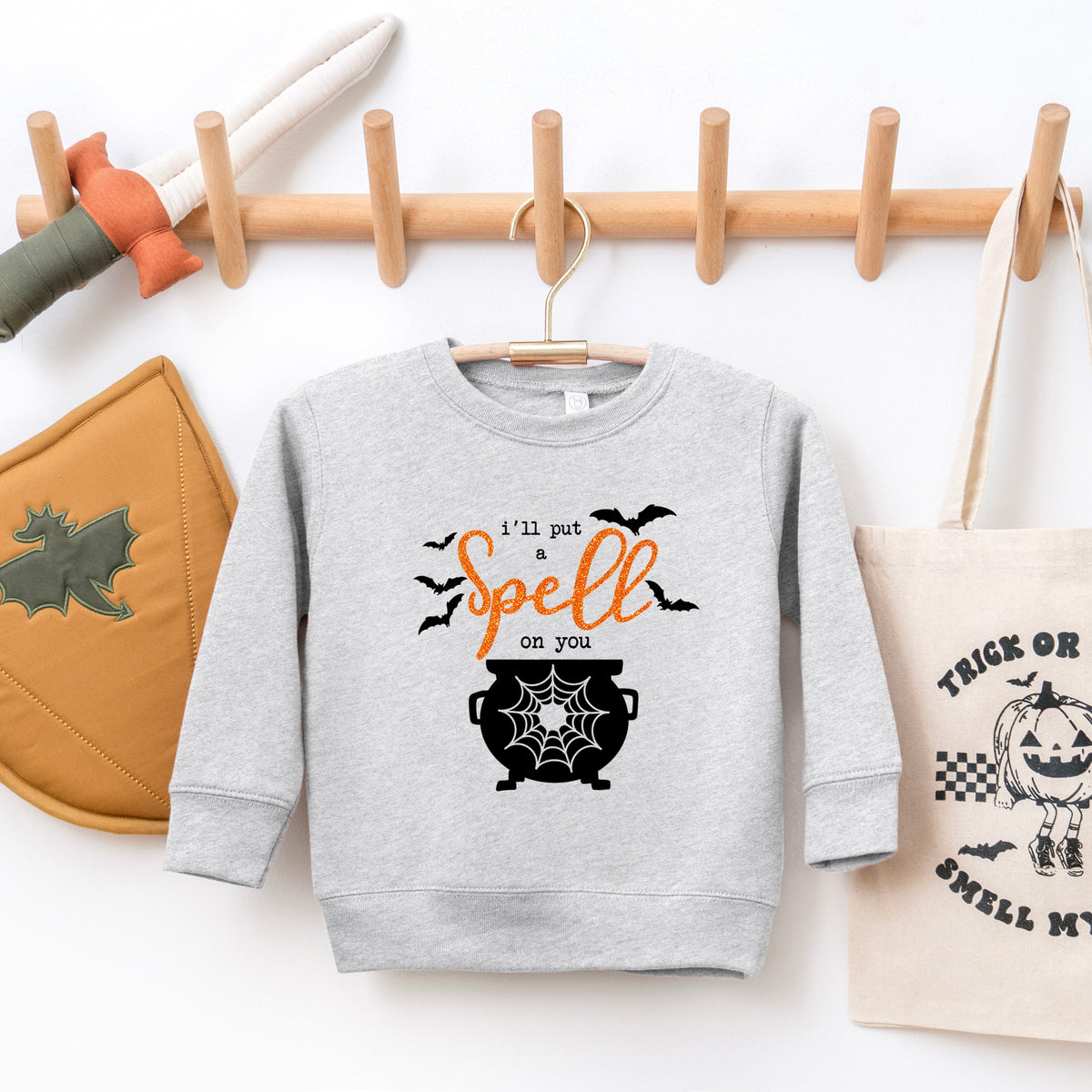 I'll Put A Spell On You Glitter | Toddler Graphic Sweatshirt product image 2