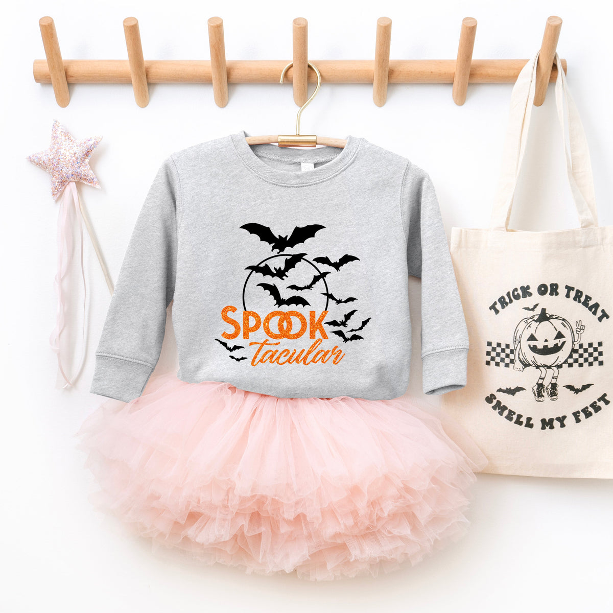 SpookTacular Glitter | Toddler Graphic Sweatshirt product image 2