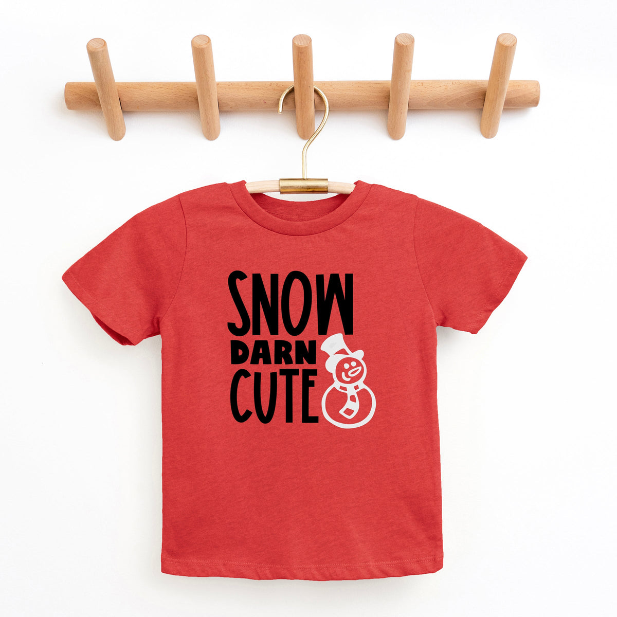 Snow Darn Cute Glitter | Youth Graphic Short Sleeve Tee product image 3