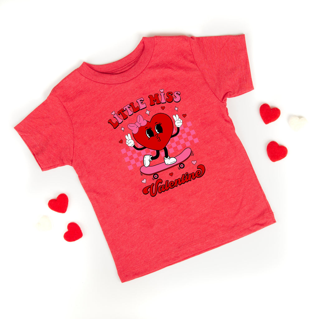 Little Miss Valentine Skateboard | Youth Graphic Short product image 1
