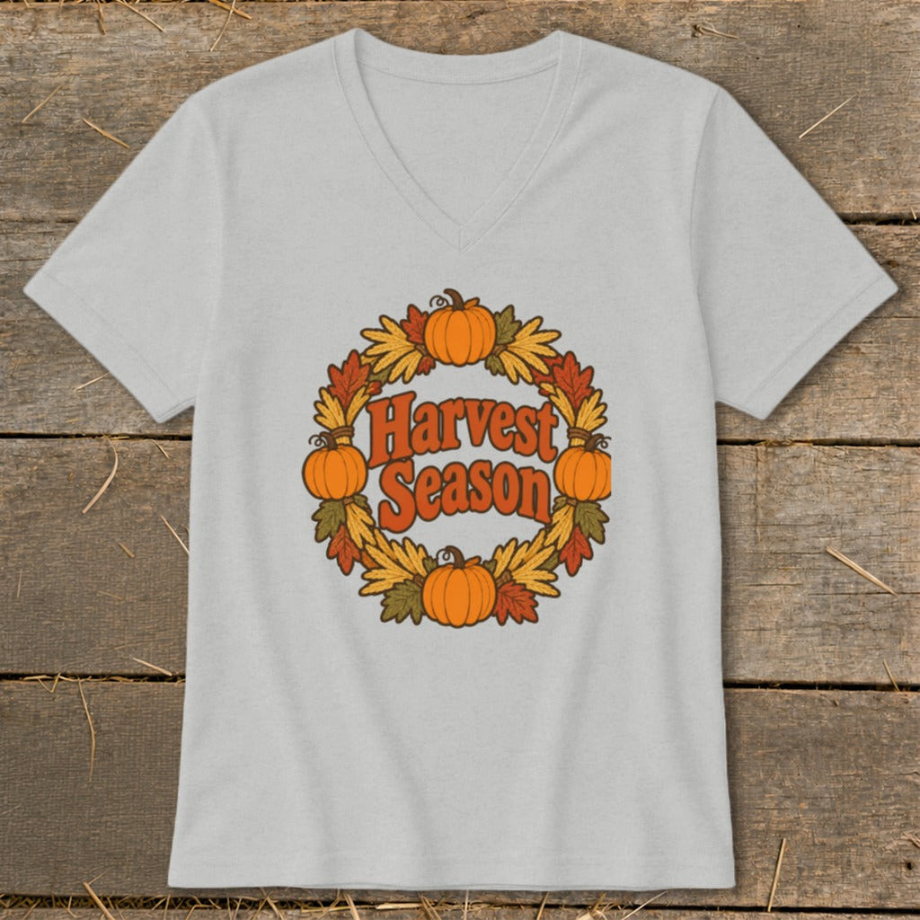Harvest Wreath V-neck