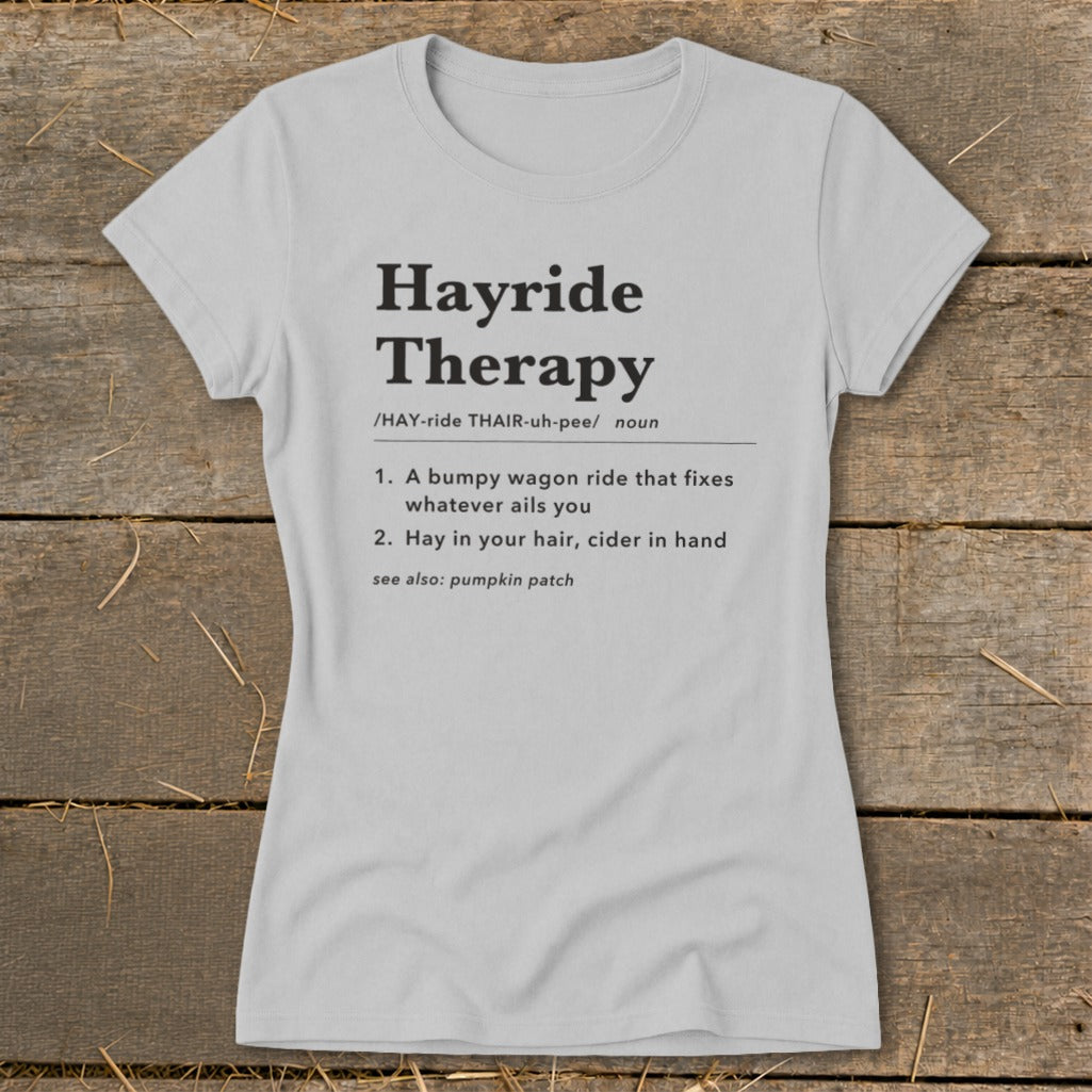 Hayride Therapy Definition Ladies Tee product image 2