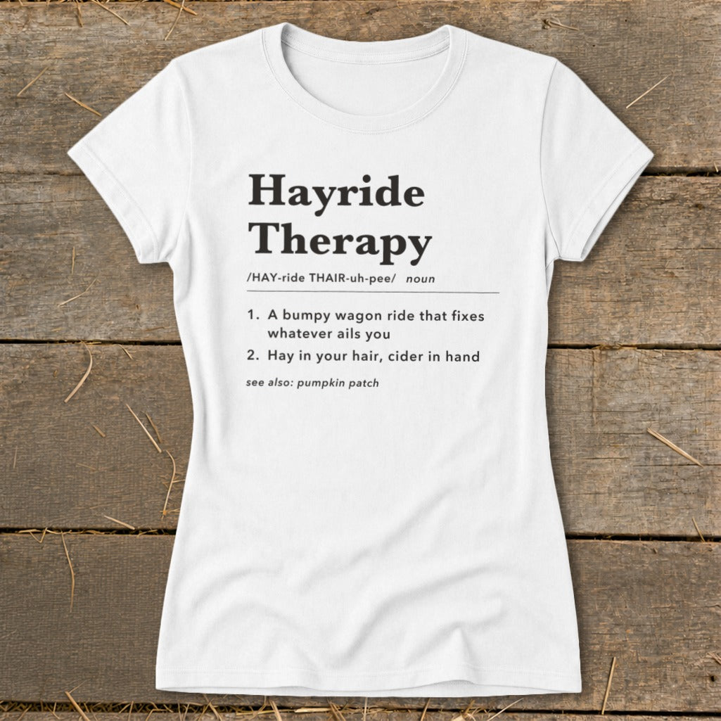 Hayride Therapy Definition Ladies Tee product image 4