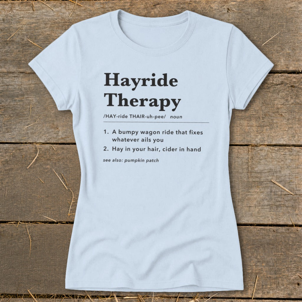 Hayride Therapy Definition Ladies Tee product image 5