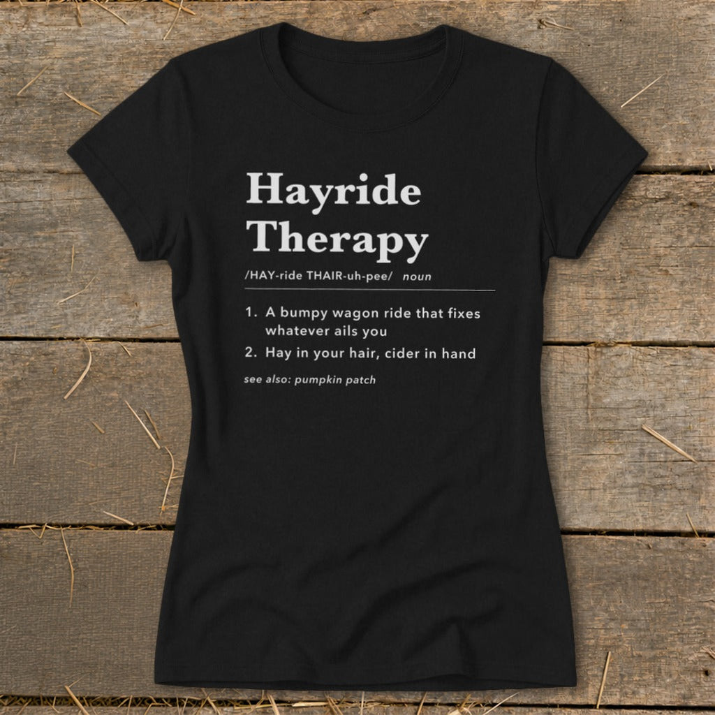 Hayride Therapy Definition Ladies Tee product image 1
