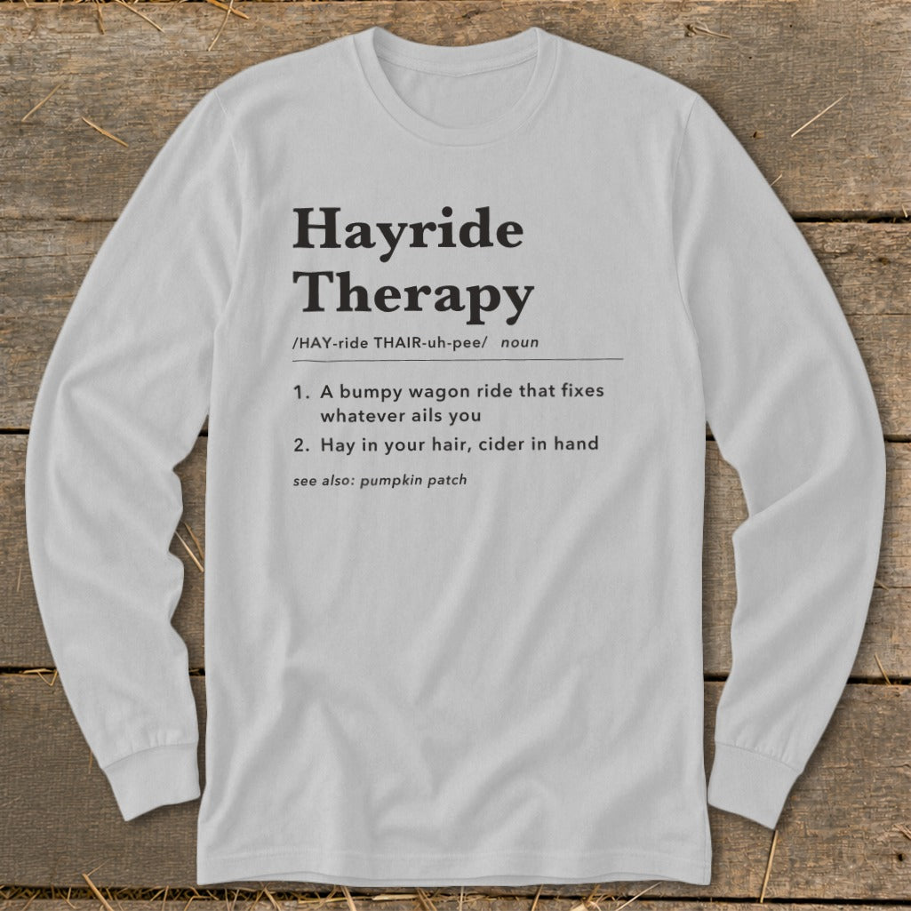 Hayride Therapy Definition Long Sleeve Tee product image 1
